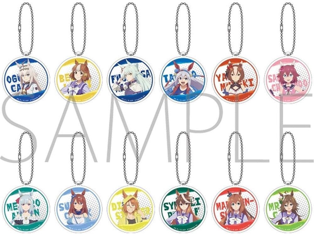 Umamusume: Cinderella Gray Aurora Acrylic Keychain Collection — Full 12-Piece Set (Movic, 5.5 cm) Pre-owned