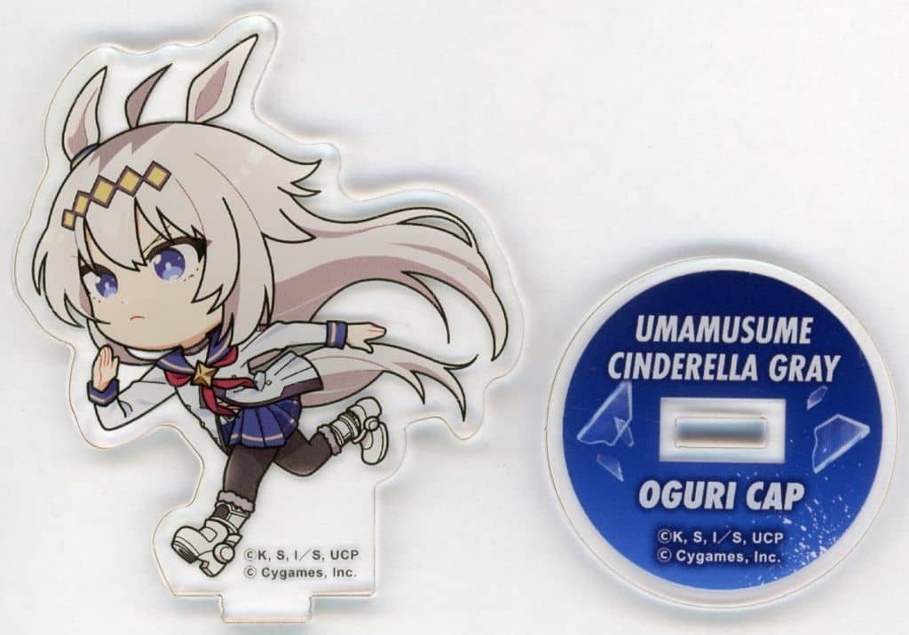 Oguri Cap Mini Acrylic Stand - TOPPAN TOPPA!!! BASE AKIBA × Umamusume: Cinderella Gray POP UP SHOP 1 (Approx. 7.5cm, Pre-owned)