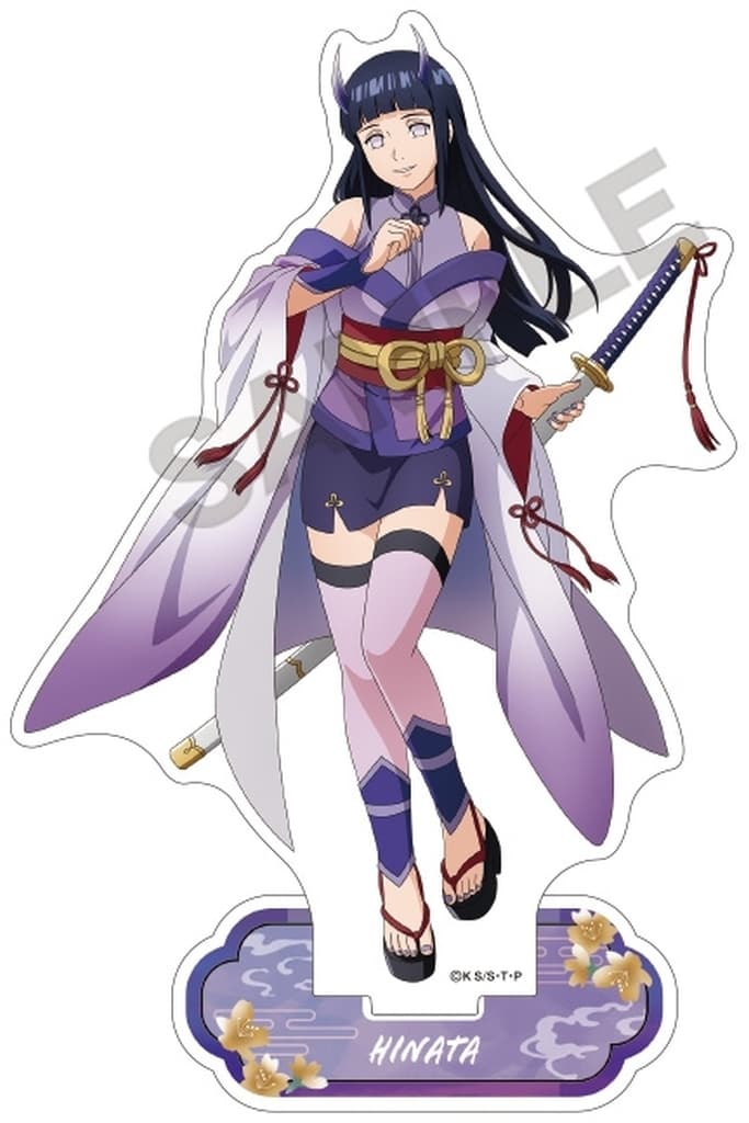 Hinata Hyuga (Oni) Acrylic Stand - Naruto Shippuden - Crux - Approx. 160 x 100 x 3 mm (Stand H30 x W110 mm)