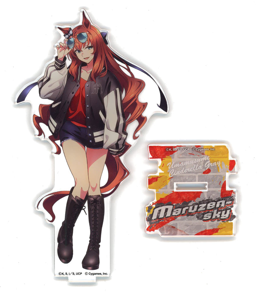 Maruzensky Acrylic Stand — Umamusume: Cinderella Gray POP UP SHOP -rebellious style- (Happinet) 150×85mm