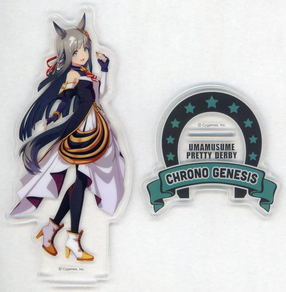 Chrono Genesis Acrylic Stand - Umamusume Pretty Derby × Lawson Collaboration (Lawson Brand, Used, 65×125mm)