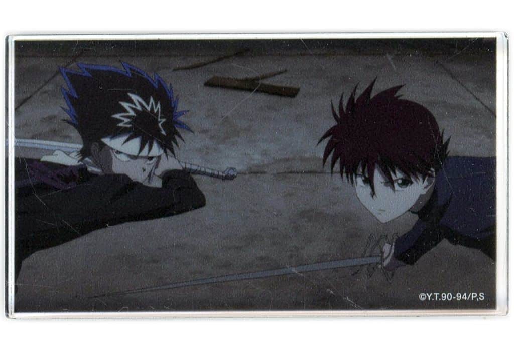Hiei & Kurama Acrylic Block - Yu Yu Hakusho WEB Kuji 13 "TWO SHOTS" D-9 Prize (Di-Techno) Approx. 40 mm