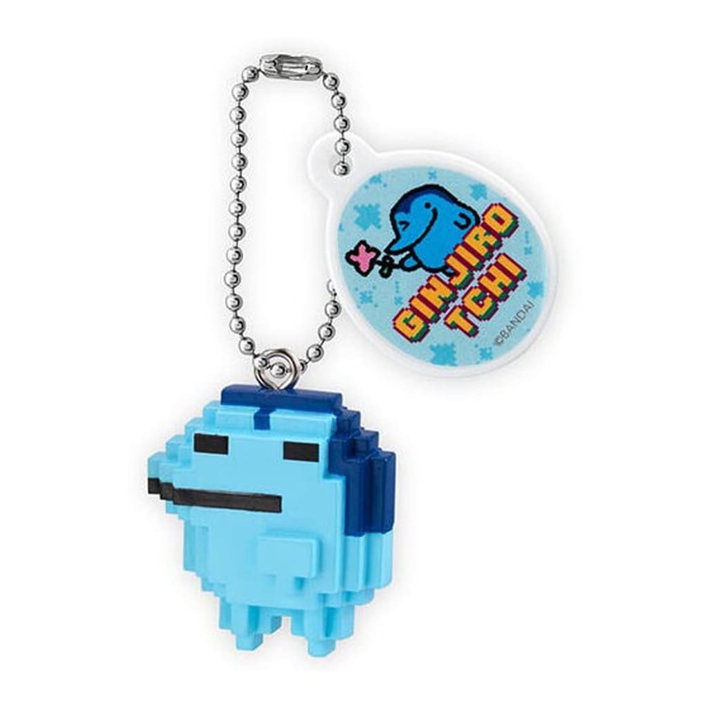 Ginjirotchi Tamagotchi Dot Figure Charm Keychain, Approx. 35 mm