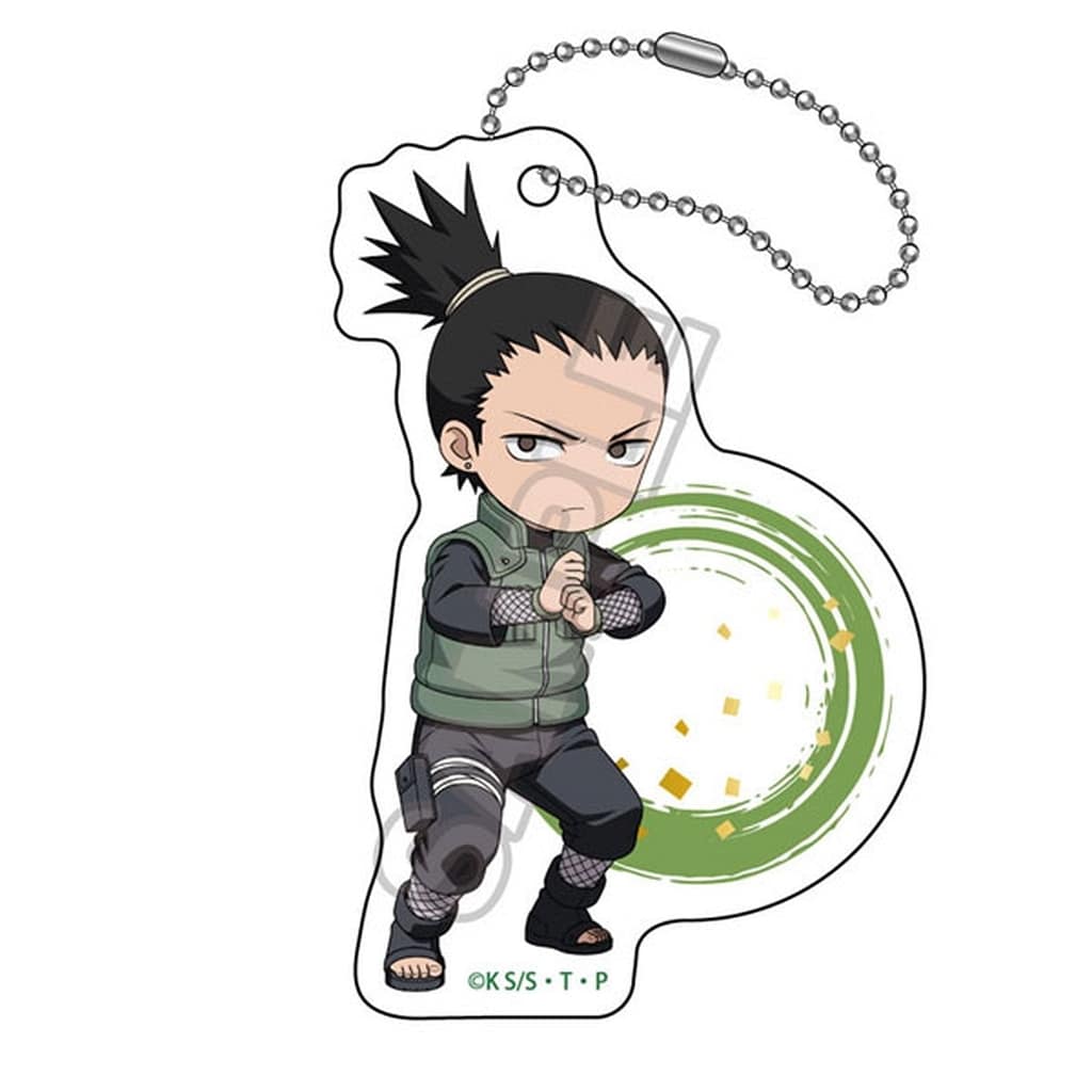 Shikamaru Nara Acrylic Keychain - Naruto Shippuden Battle Vol.1 - GRANUP - Approx. 75 x 52 x 3 mm (Pre-owned)