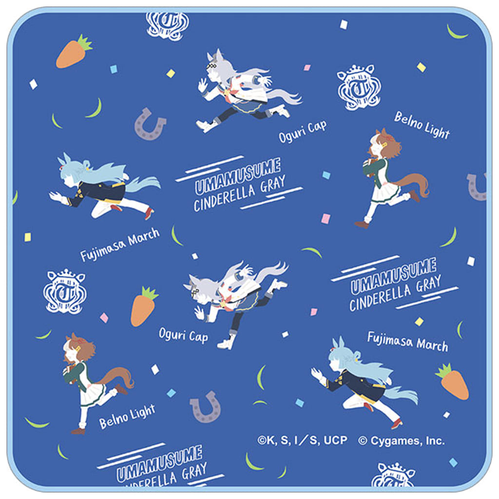A. Group Yuru Palette Hand Towel - Umamusume: Cinderella Gray (Movic) 25×25 cm Cotton - Pre-owned