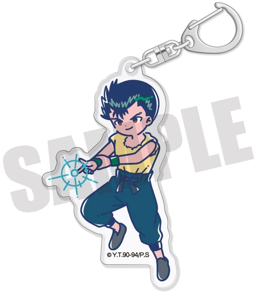 Yusuke Urameshi Acrylic Keychain - Yu Yu Hakusho Retropop Acrylic Key Holder by Playful Mind Company - Approx. 51 x 23 mm (Pre-owned)