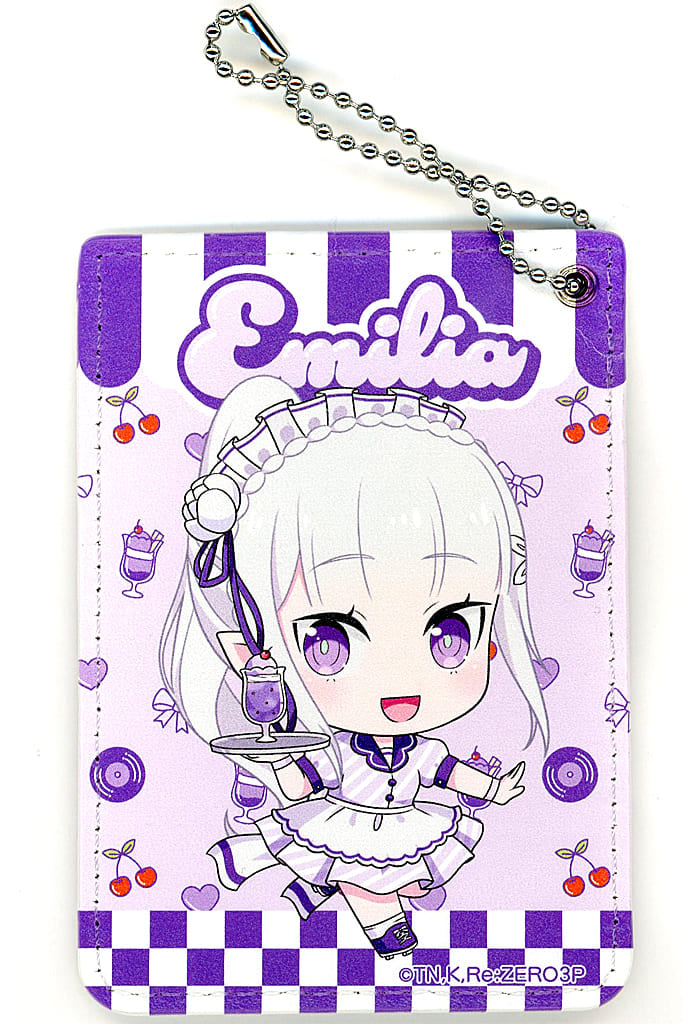 Emilia Leather Pass Case Mini Diner Ver. Re:ZERO
