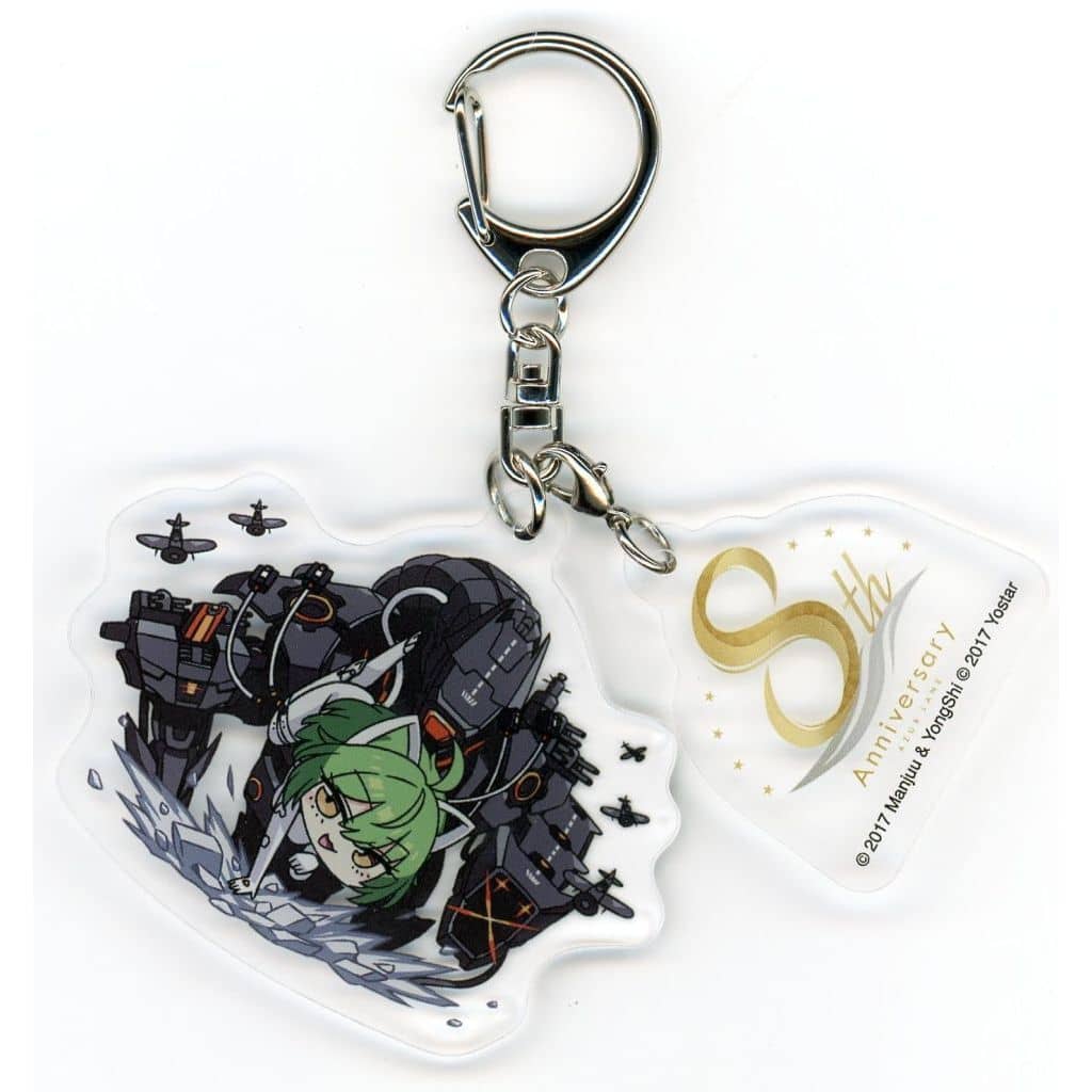 Azur Lane 8th Anniversary Acrylic Keychain, Approx. 70 x 70 mm, Used, Yostar