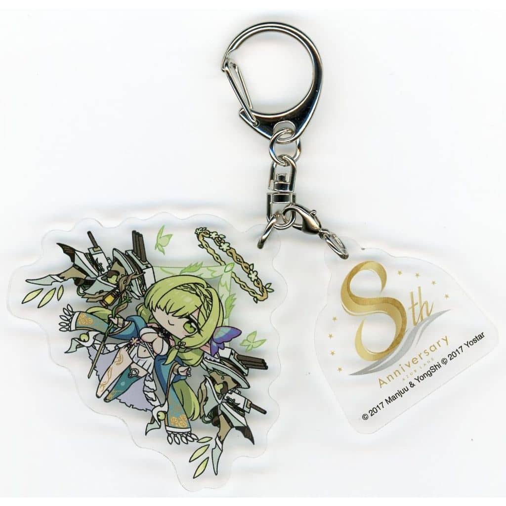 Azur Lane 8th Anniversary Acrylic Keychain, Approx. 70 x 70 mm