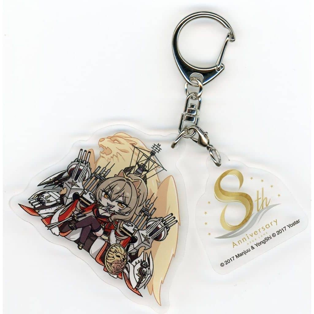 Azur Lane 8th Anniversary Acrylic Keychain, Approx. 70 x 70 mm, Yostar
