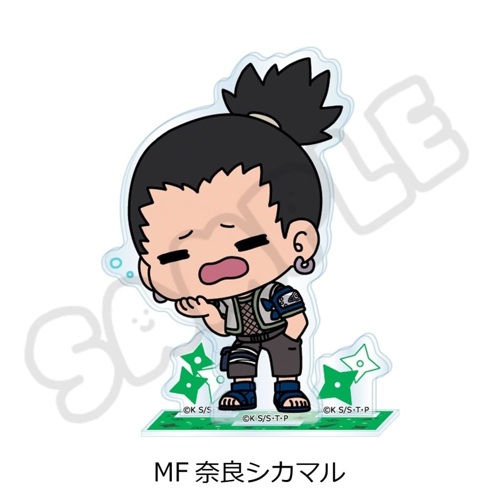 Shikamaru Nara Acrylic Stand - Think Innovation Official Naruto Acrylic Stand with Base (Approx. 150 x 120 mm) - Pre-owned