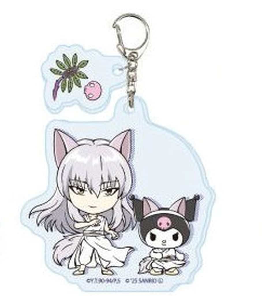 Yoko Kurama & Kuromi Acrylic Keychain - Yu Yu Hakusho × Sanrio Characters Collaboration (A3, Approx. 60 x 50 mm) Pre-owned