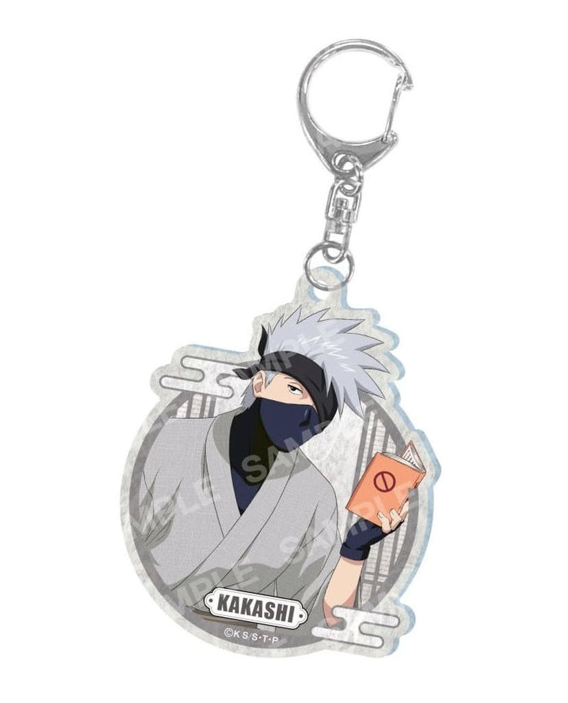 Kakashi Hatake Acrylic Keychain - Naruto Shippuden Washi-Style Acrylic Keyholder Collection (Showa Note, Approx. 50 x 65 x 2 mm)