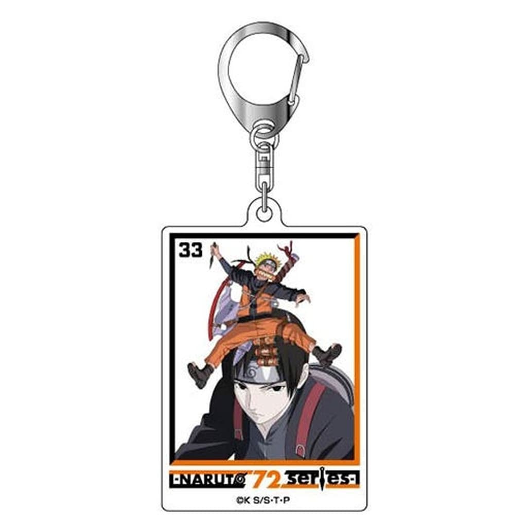Naruto Shippuden Acrylic Keychain - Volume 33 Cover Illustration (Approx. 71 x 46 x 3 mm) Hasepro / Bandai - Pre-owned