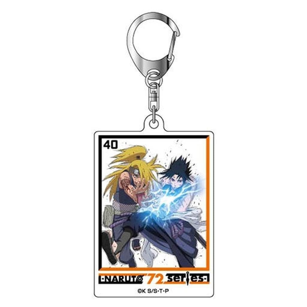 Naruto Shippuden Acrylic Keychain - Volume 40 Cover Illustration (Approx. 71 x 46 x 3 mm) Hasepro × Bandai - Pre-owned