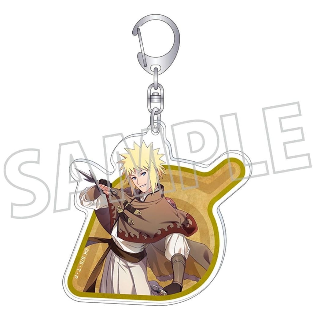 Minato Namikaze Acrylic Keychain - Naruto Shippuden (Movic) Approx. 6.3 x 8 cm - Pre-owned