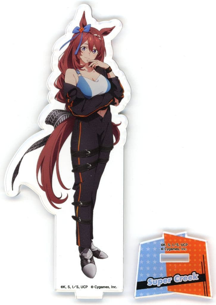 Super Creek Acrylic Stand - Umamusume: Cinderella Gray × Autobacs Collaboration (WIZARD, Approx. 70×130mm)
