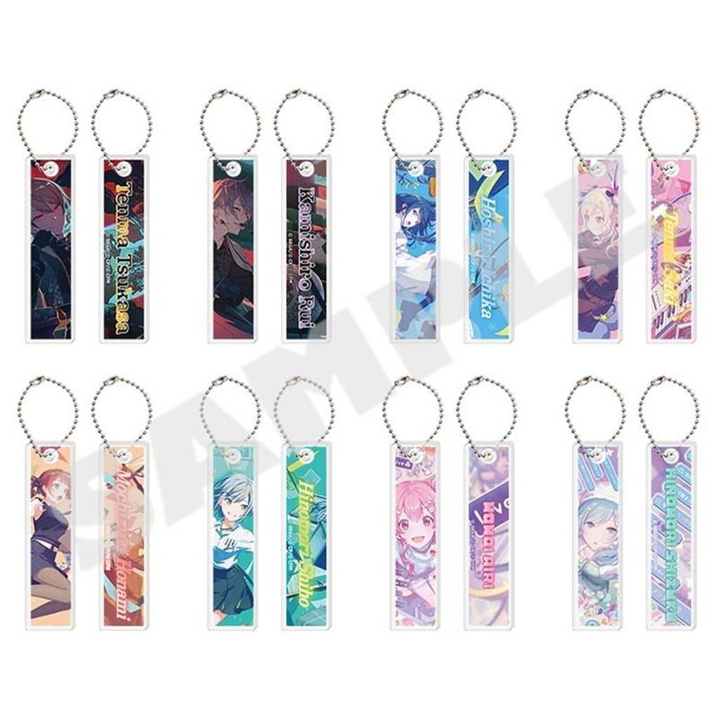 Project SEKAI COLORFUL STAGE! Hatsune Miku Acrylic Stick Keychain Collection vol.11 A - Complete 8-Piece Set (Approx. 15 x 60 x 4 mm) - Sega