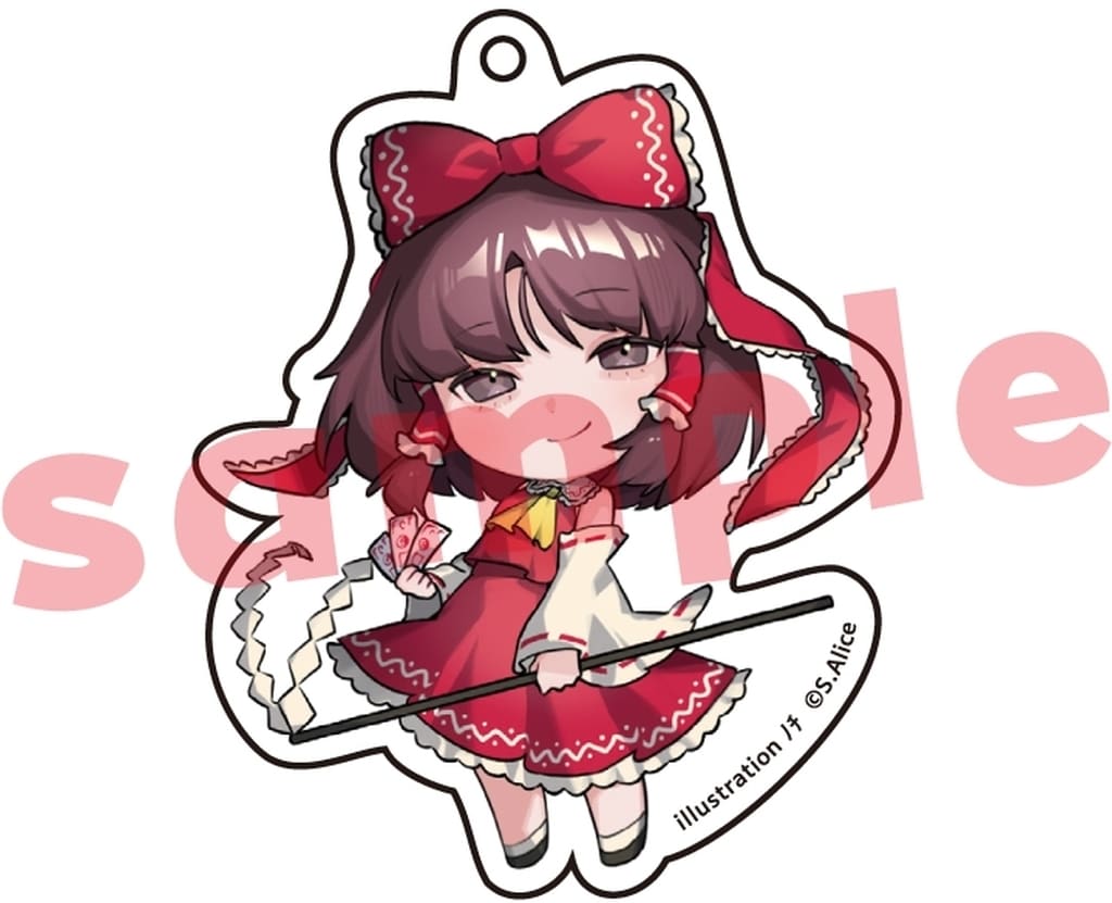 Reimu Hakurei (Imperishable Night) Nochi Acrylic Keychain - Charama - Touhou Project - Approx 8cm