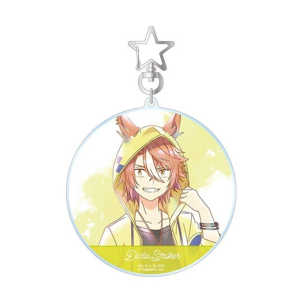 Dicta Striker Ani-Art aqua label BIG Acrylic Keychain - Umamusume: Cinderella Gray - Alma Bianca - 10.5×9.9cm (Pre-owned)