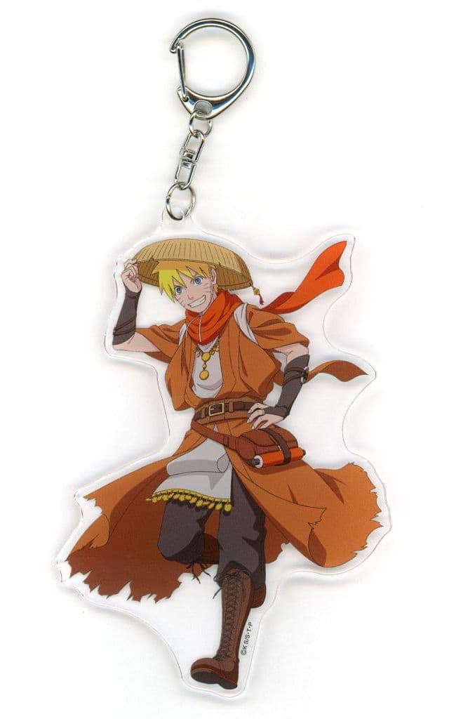 Naruto Uzumaki Acrylic Keychain - Naruto Shippuden AGF2025 Event Goods (Crux, Approx. 130 x 50 mm) - Pre-owned
