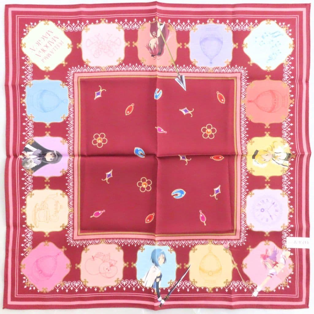 Puella Magi Madoka Magica the Movie: Rebellion x Kawabe Printed Handkerchief - Approx. 58 cm Cotton - Pre-owned