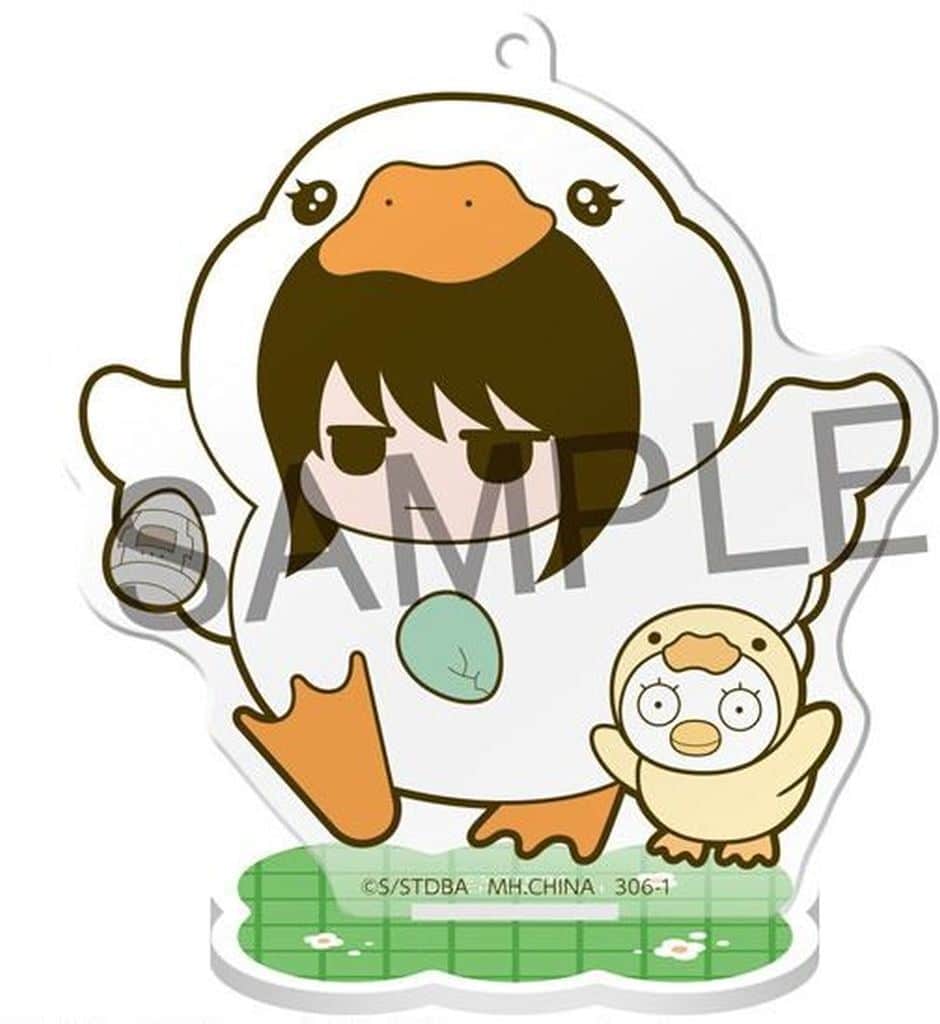Kotaro Katsura & Elizabeth Acrylic Stand - Gintama "Hata Prince's Animal Paradise: Love & Peace Ranch" Megahouse Height Approx. 55 mm (Pre-owned)