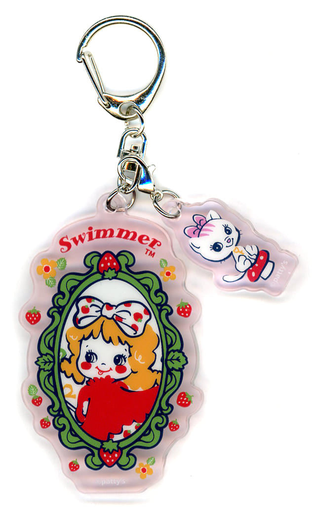 Girl Acrylic Keychain - Chara Fuku Kuji SWIMMER Ribbon