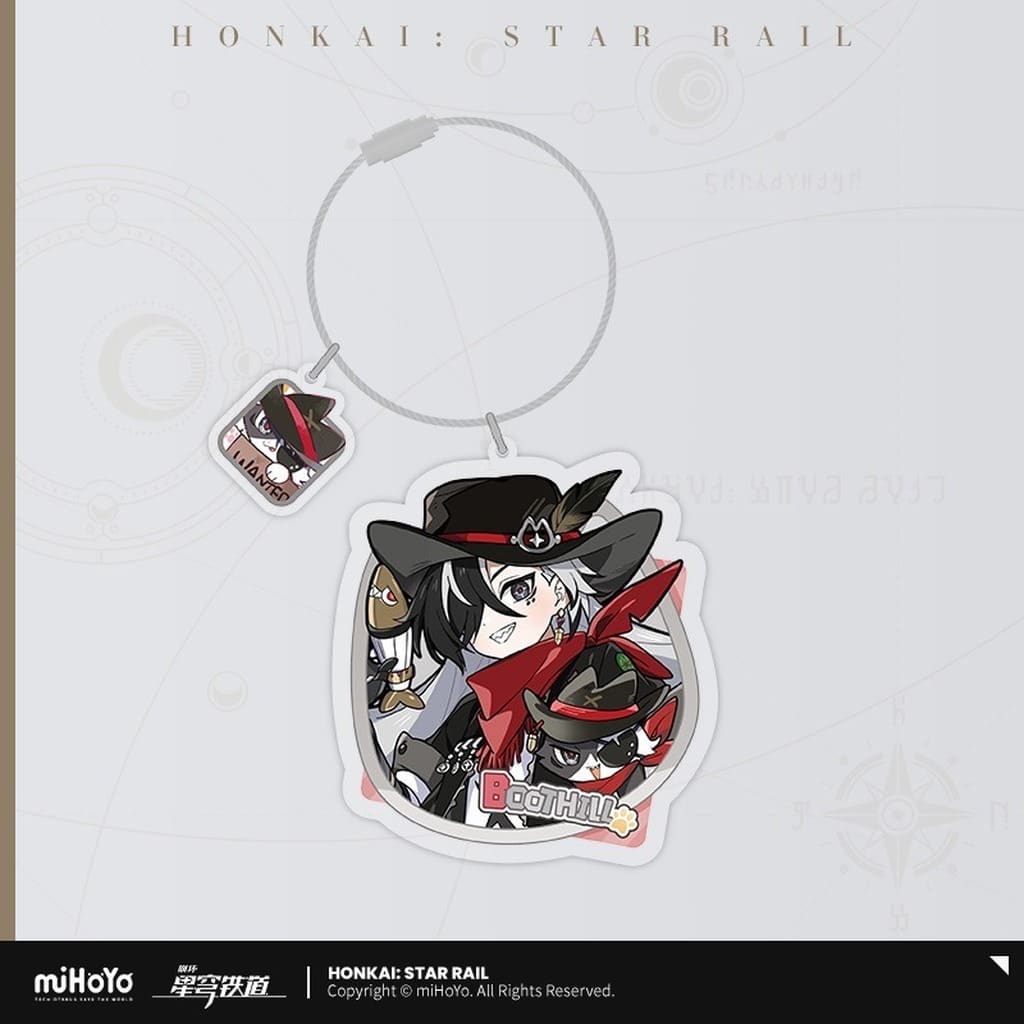 Boothill Chibi Cat Series Acrylic Keychain - Honkai: Star Rail