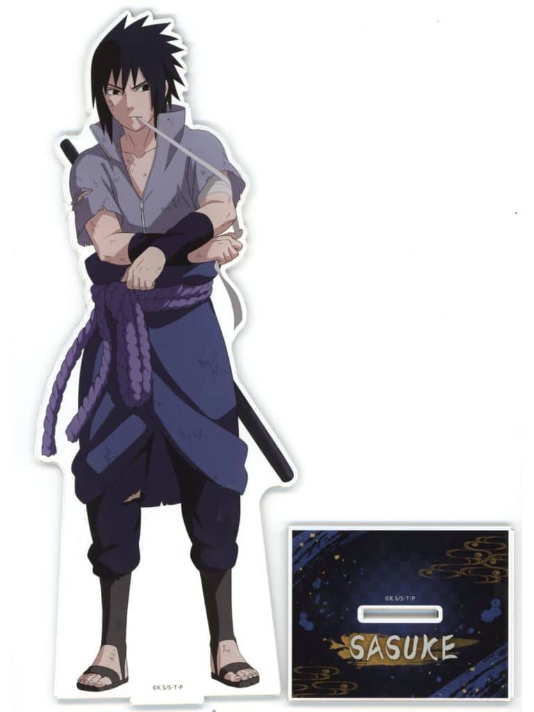 Sasuke Uchiha BIG Acrylic Stand Post-Battle ver. - Naruto Shippuden Jump Festa 2026 Preorder Limited (CharaAni.com) - Approx. 277 x 106 mm