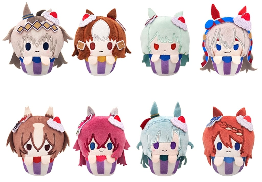 Oguri Cap Cupcake Tapinui Plush Complete Set of 8 from Umamusume Pretty Derby: Cinderella Gray by Tapioca