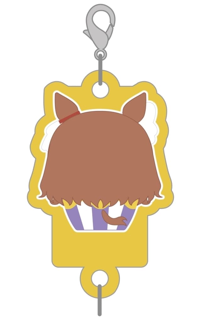 Umamusume Pretty Derby: Cinderella Gray Cupcake Tapi Connecting Keychain, Approx. 45 x 30 mm, Tapioca, Pre-owned