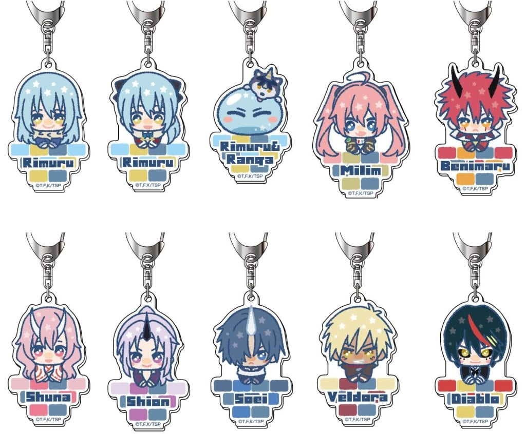 That Time I Got Reincarnated as a Slime Acrylic Keychain 10-Type Set