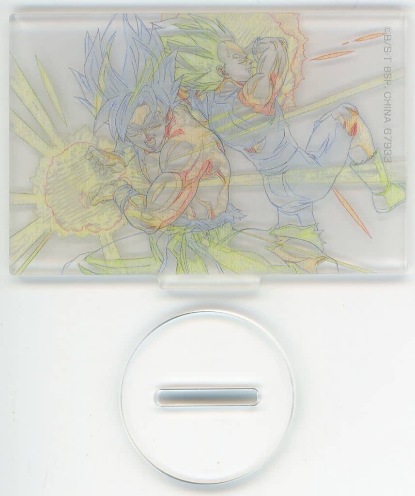 Son Goku & Vegeta Acrylic Stand - Ichiban Kuji Dragon Ball BATTLE OF THE SUPER SAIYAN F Prize (Approx. 7 cm) - BANDAI SPIRITS - Pre-owned