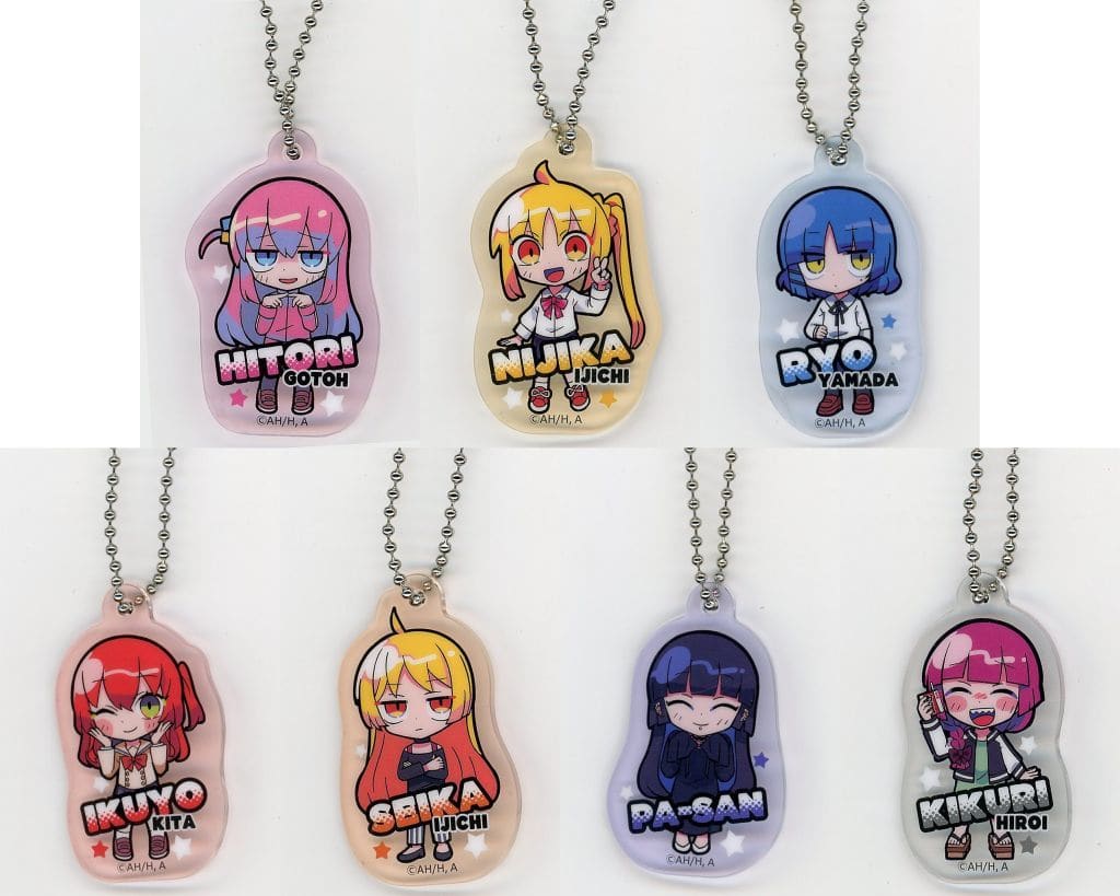 Bocchi the Rock! × Tera Terada Clear Keychain 7-Type Set P Prize