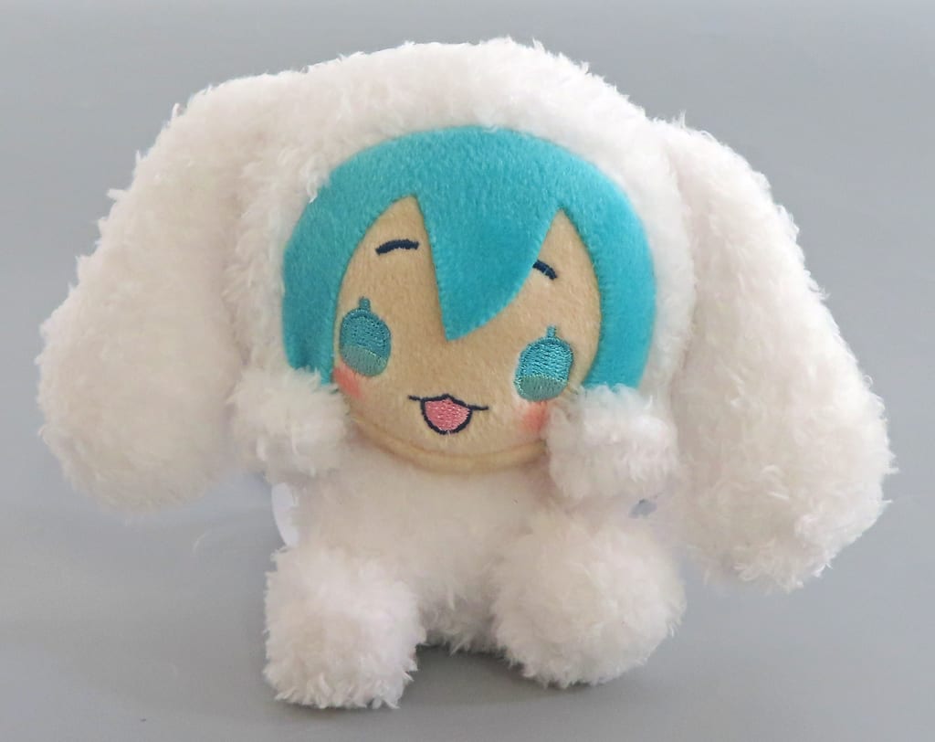 Hatsune Miku (Cinnamoroll Costume) Hyokopyoko Mascot EX - Sega 13cm Plush Mascot (Used)