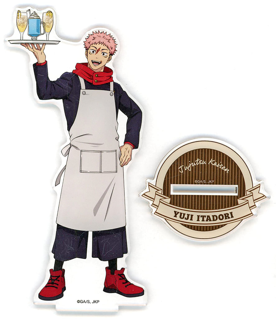 Yuji Itadori Acrylic Stand Cafe Style ver. - Jujutsu Kaisen × Chugai Grace Cafe (Chugai Kogyo) - H190mm / Base Approx. 60 x 60 mm