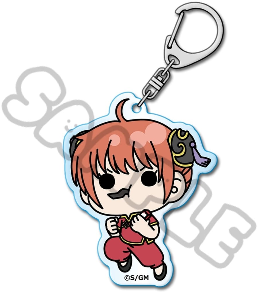 Kagura Acrylic Keychain (mochocho series) - Gintama Official Acrylic Charm Approx. 7 x 7 cm