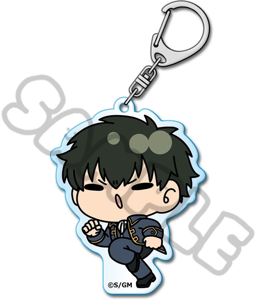 Toshiro Hijikata Acrylic Keyholder (mochocho series) - Gintama - Approx. 7 x 7 cm - Pre-owned (Synq Innovation)