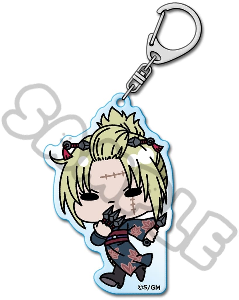 Tsukuyo Acrylic Keychain (mochocho series) - Gintama Movie: The Final Chapter Yoshiwara in Flames - Pre-owned, Approx. 7 x 7 cm