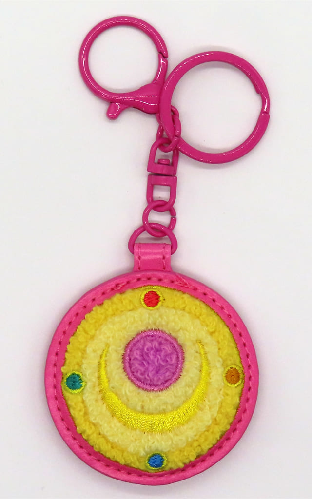 Sailor Moon Transformation Brooch Sagara Embroidered Keychain Lawson Limited Edition (Toei Animation) - Pre-owned, Approx. 58 mm