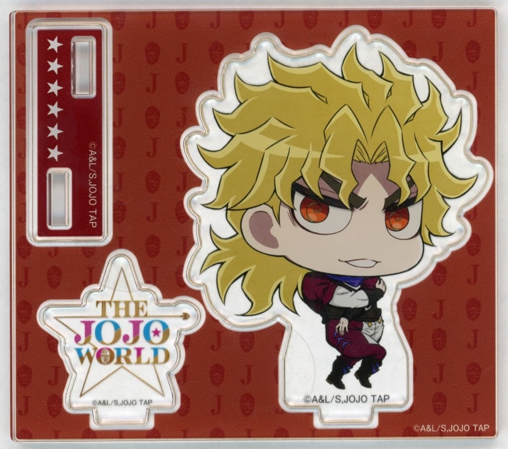 Dio Acrylic Stand - JoJo's Bizarre Adventure THE★JOJO WORLD 'Kaettekita! Memetaa! Ripple Roulette' B Prize (Approx. 90 x 80 mm, Pre-owned)