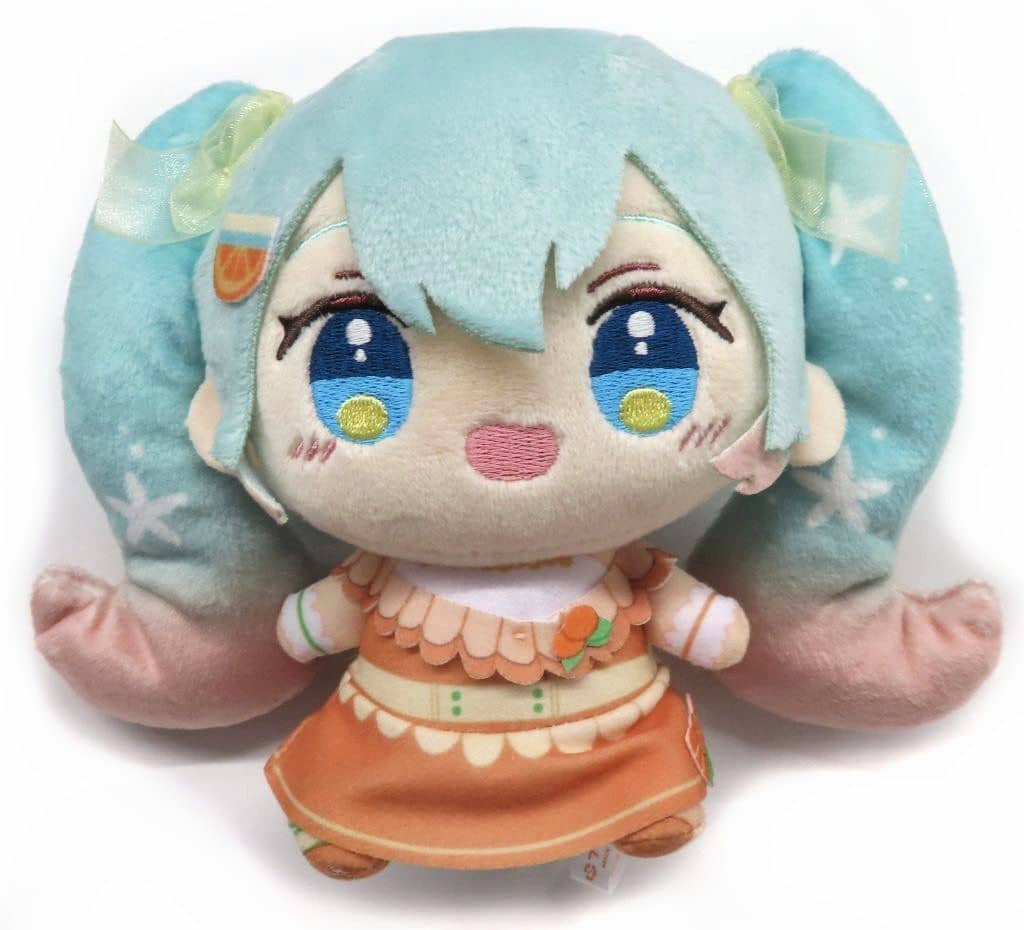 Hatsune Miku Plush Mascot - Citrus MIKU Lottery D Prize (Furyu) Approx. 14cm - Pre-owned