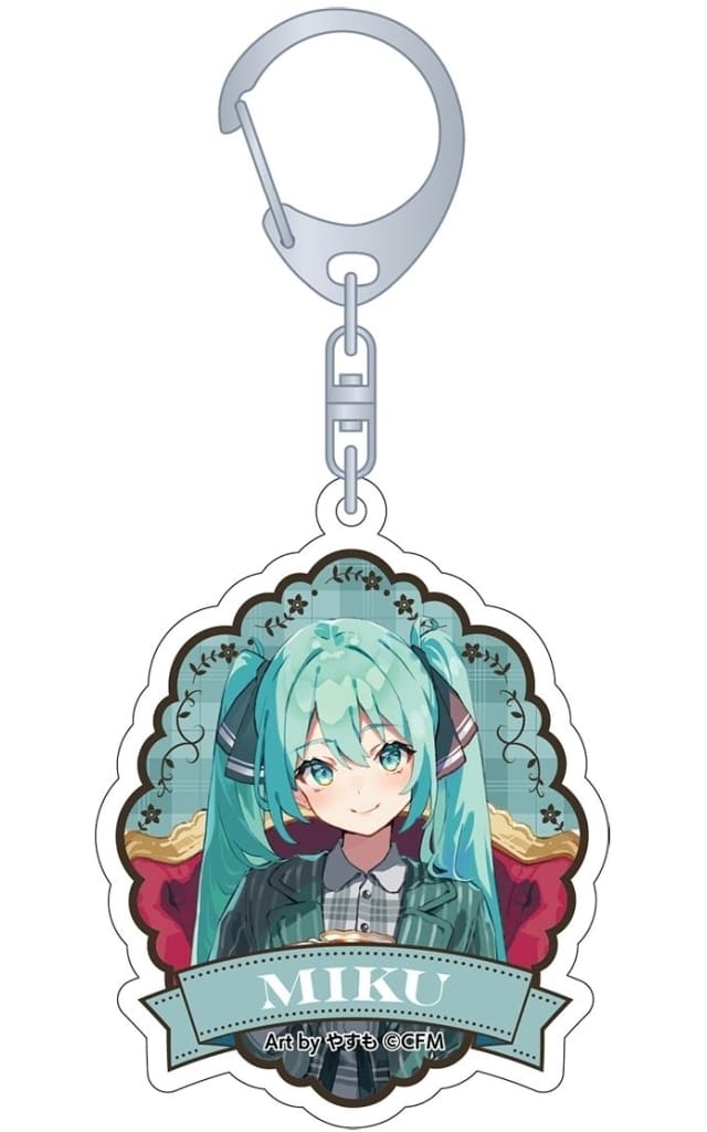 Hatsune Miku Hologram Acrylic Keychain — Character Vocal Series - Hatsune Miku (Movic) 6.5cm, Pre-owned Art by Yasumo