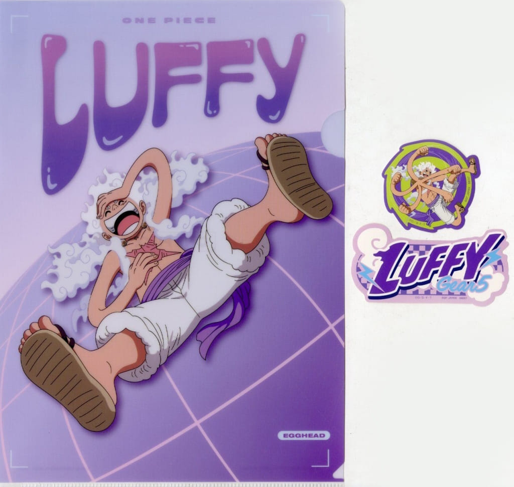 Monkey D. Luffy Gear 5 Clear File & Sticker Set - One Piece