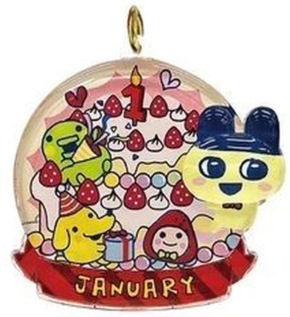 Tamagotchi January Birthday Clear Keychain