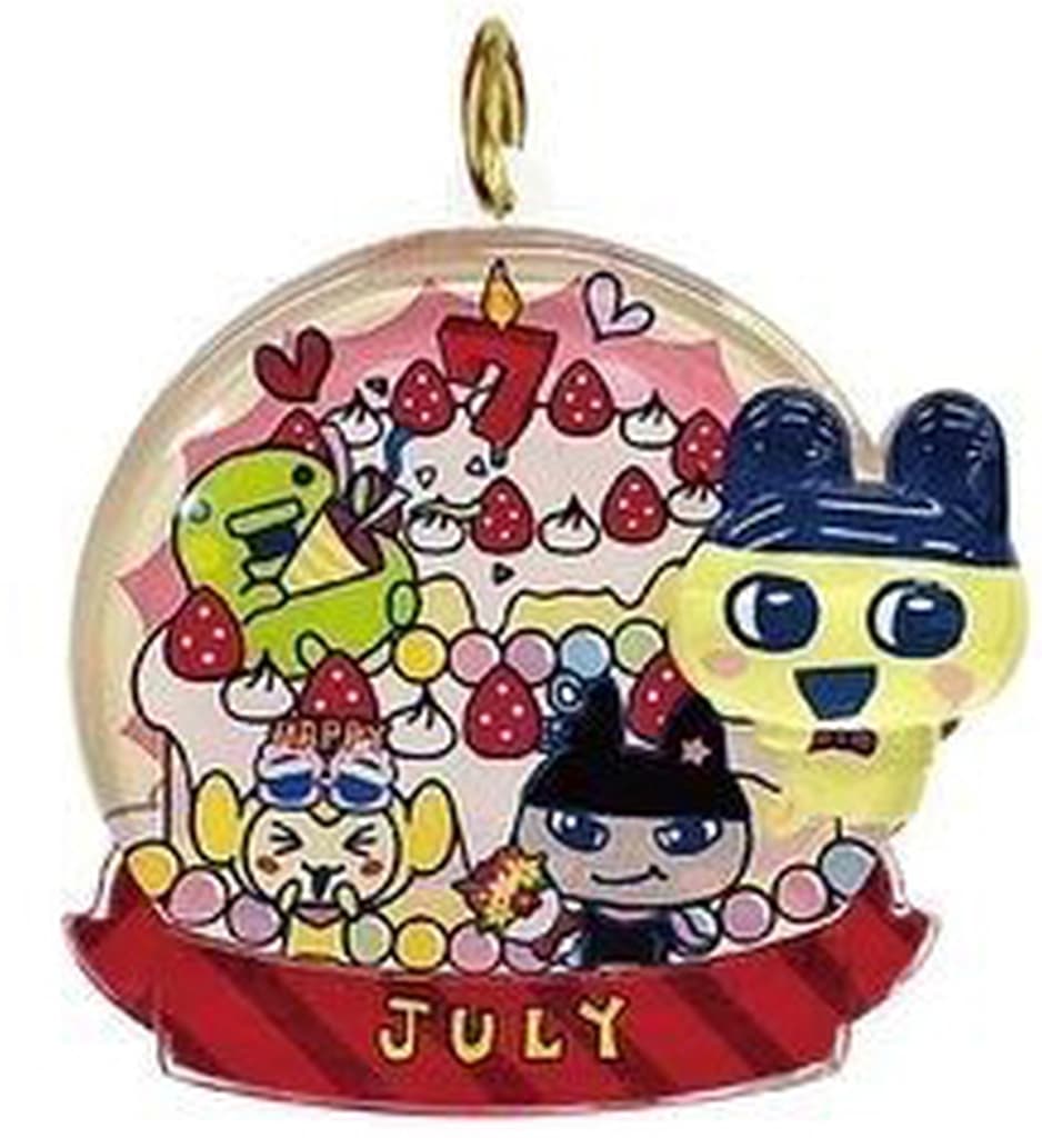 Tamagotchi July Birthday Pukkuri Clear Keychain
