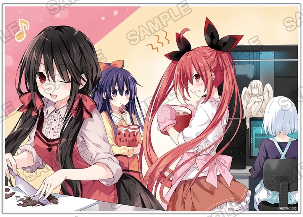Date A Live Valentine Version Group Acrylic Panel