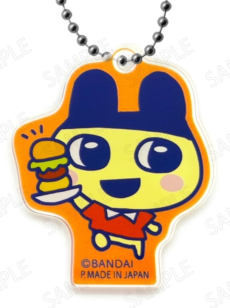 Mametchi B Tamagotchi Welcome Burger Acrylic Keychain