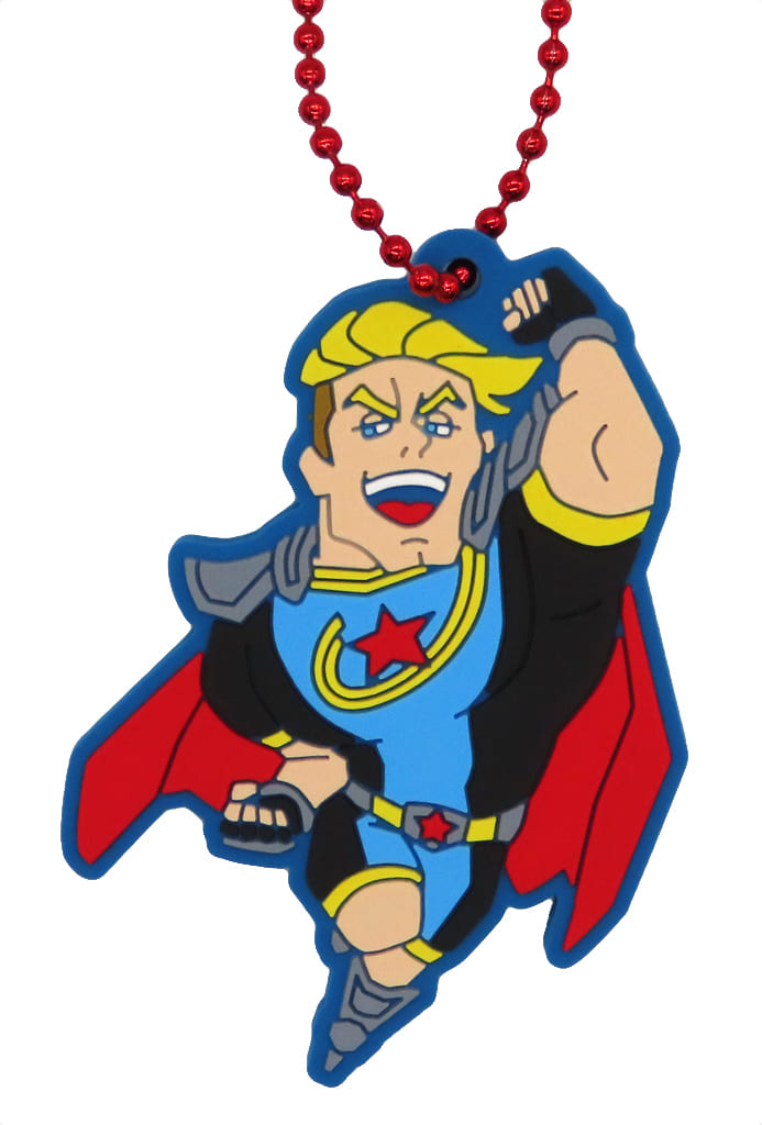 Captain Celebrity Rubber Charm Keychain from My Hero Academia: Vigilantes Ichiban Kuji F Prize by BANDAI SPIRITS, Approx. 5.5 cm